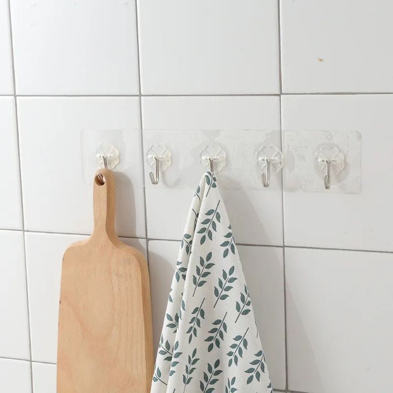 Bearing 10kg Transparent Seamless Adhesive Hook Waterproof Oilproof Strong Stick Wall Hanger Kitchen Bathroom Load Suction Cup
Bearing 10kg Transparent Seamless Adhesive Hook Waterproof Oilproof Strong Stick Wall Hanger Kitchen Bathroom Load Suction Cup