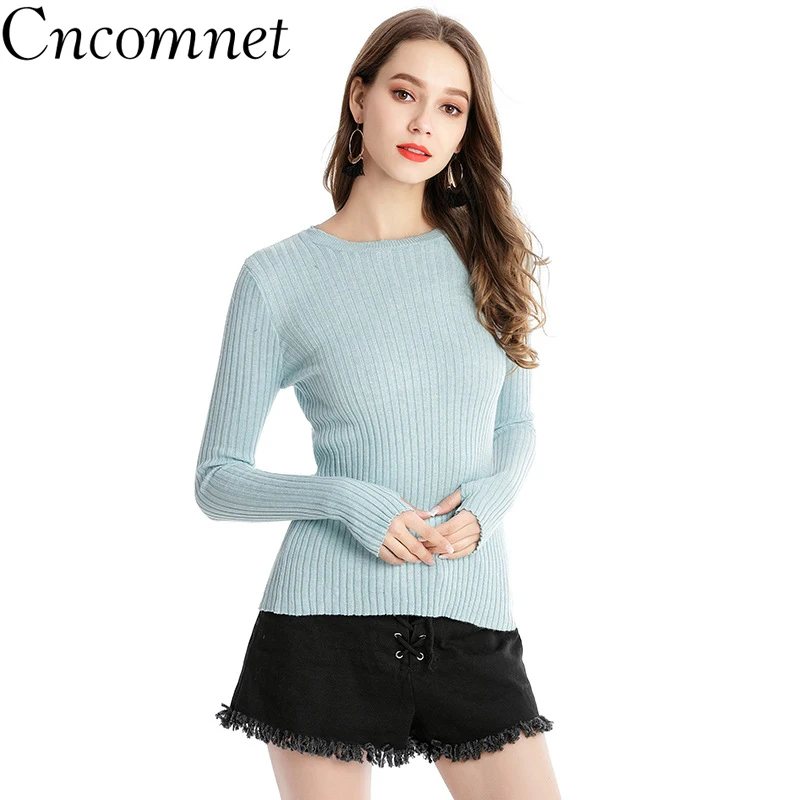 Women Pullovers Sweaters O-Neck Slim Bottoming Ladies Knitted Sweater 2018 Fashion High Elastic Female Jumper Shirts Female Tops
Women Pullovers Sweaters O-Neck Slim Bottoming Ladies Knitted Sweater 2018 Fashion High Elastic Female Jumper Shirts Female Tops