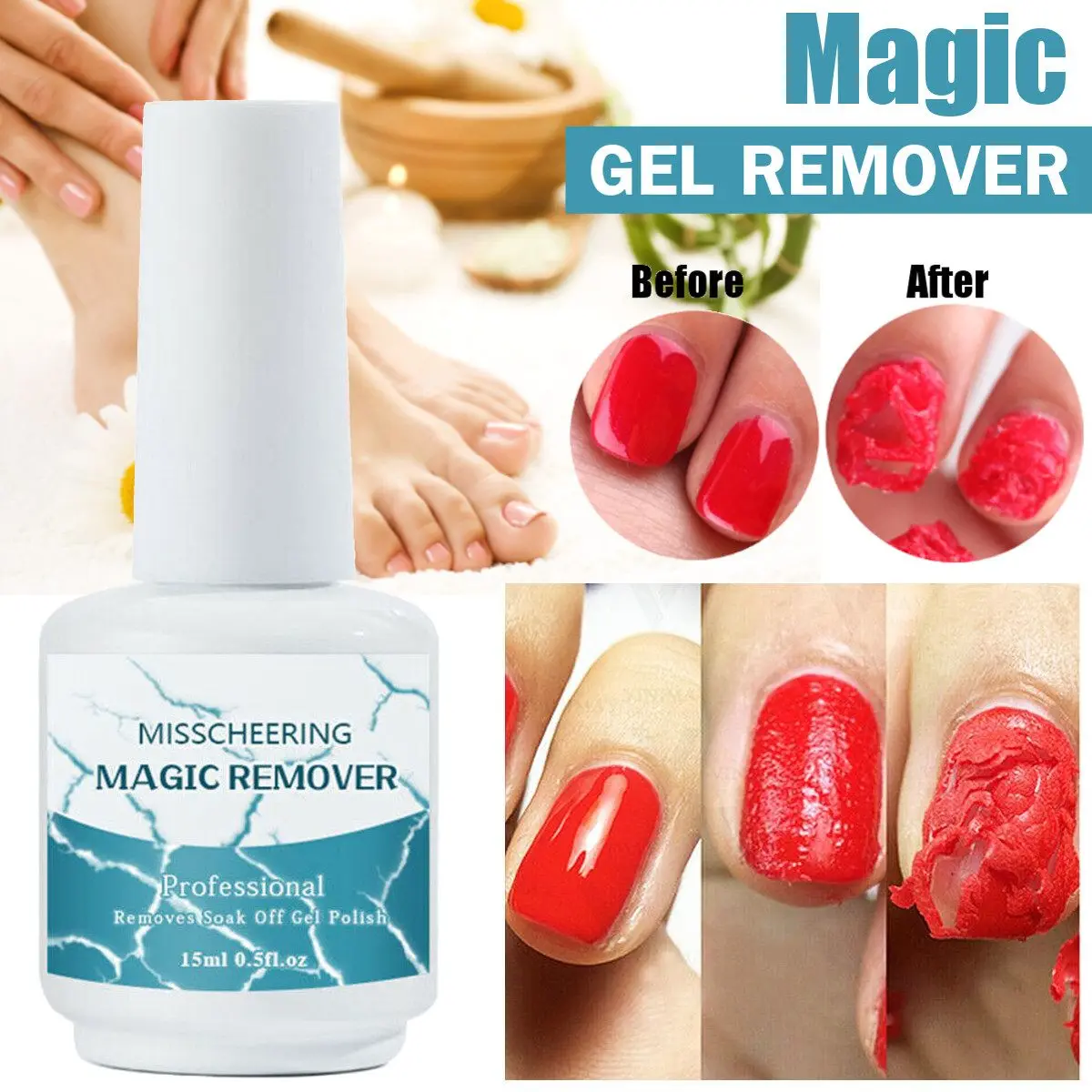 15ml 8ml Magic Nail Gel Polish Burst Remover Healthy Fast Soak Off Gel Nail Polish UV Permanent Remover Innoxious Degreaser
15ml 8ml Magic Nail Gel Polish Burst Remover Healthy Fast Soak Off Gel Nail Polish UV Permanent Remover Innoxious Degreaser
