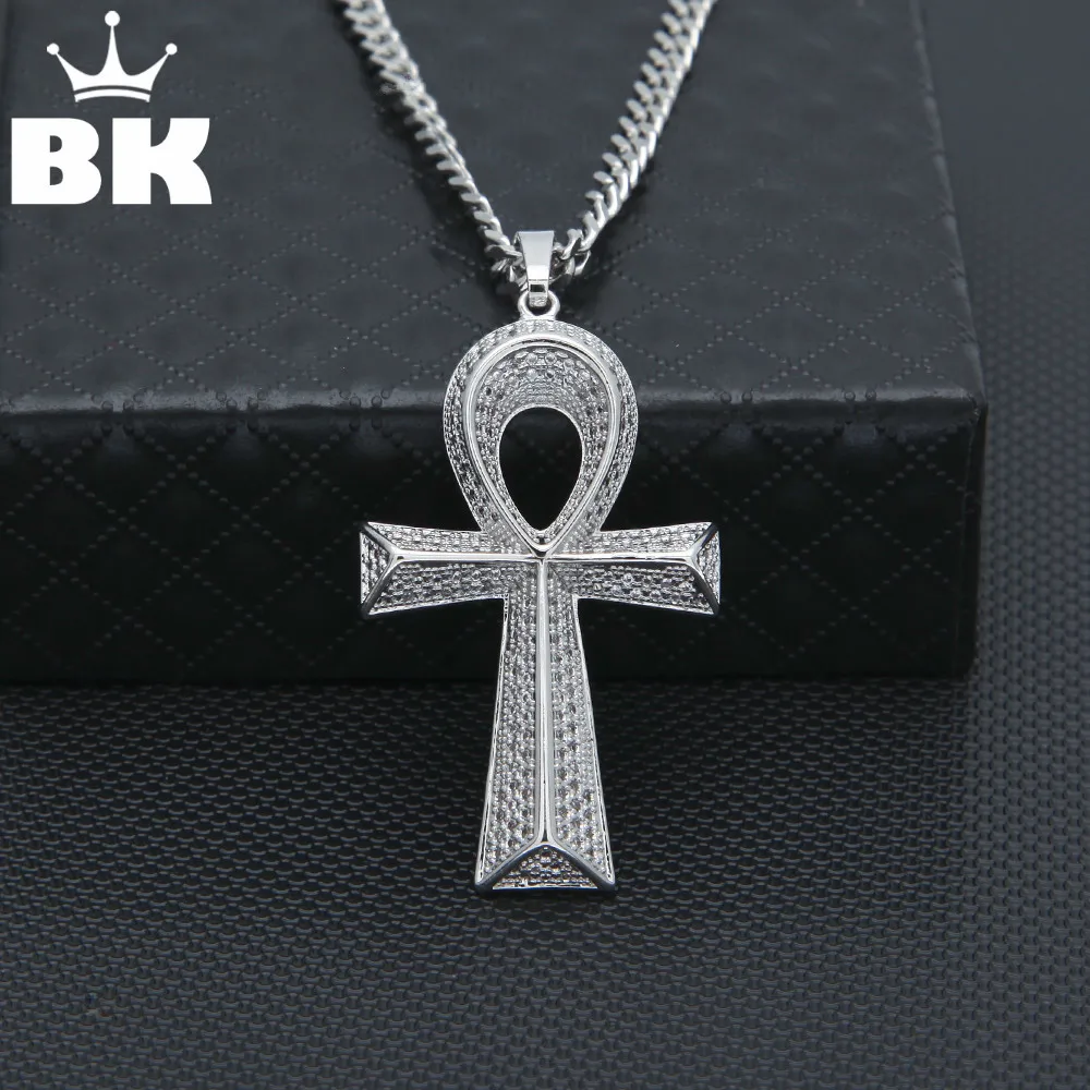 2018 New Ankh Pendants Necklace Silver Color Iced Out Cubic Zirconia Egyptian Key of Life Hip Hop Bling Jewelry
2018 New Ankh Pendants Necklace Silver Color Iced Out Cubic Zirconia Egyptian Key of Life Hip Hop Bling Jewelry