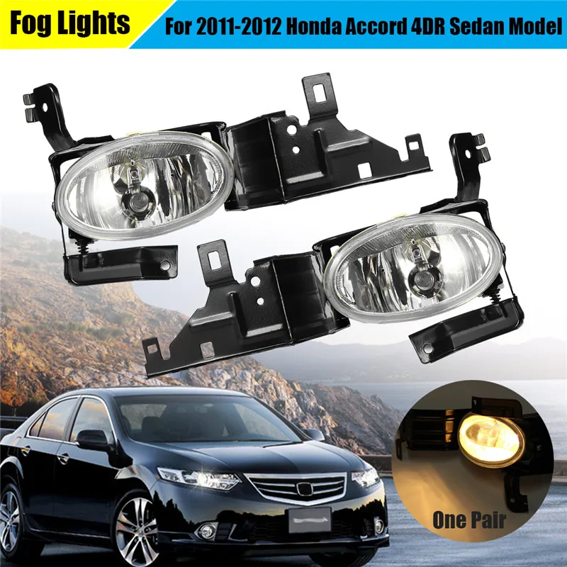 1 Pair Fog Lights Lamps Set Clear Driving + Switch for Honda for Accord 2011-2012 4DR Sedan 12V 9W Non-corrosive Clear Housing
1 Pair Fog Lights Lamps Set Clear Driving + Switch for Honda for Accord 2011-2012 4DR Sedan 12V 9W Non-corrosive Clear Housing