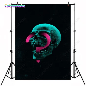 Halloween Stimulating Surprise Party Backdrops for Photographic Green Skull with Pink Question Mark Backgrounds for Decoration
Halloween Stimulating Surprise Party Backdrops for Photographic Green Skull with Pink Question Mark Backgrounds for Decoration