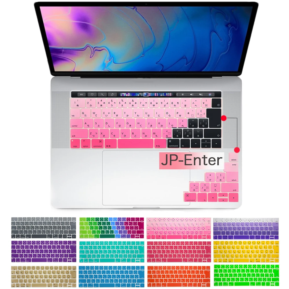 Japanese version keyboard cover in Laptop Keyboard Covers For Mac book touch bar 13 15 inch Laptop Keyboard Covers Case
Japanese version keyboard cover in Laptop Keyboard Covers For Mac book touch bar 13 15 inch Laptop Keyboard Covers Case