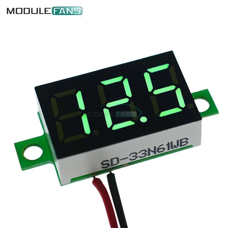 0.36 Inch Mini Digital LED Display Voltmeter Green Panel Voltage Meter DC 4.7~32V 3-Digit Display Adjustment Voltmeter
0.36 Inch Mini Digital LED Display Voltmeter Green Panel Voltage Meter DC 4.7~32V 3-Digit Display Adjustment Voltmeter