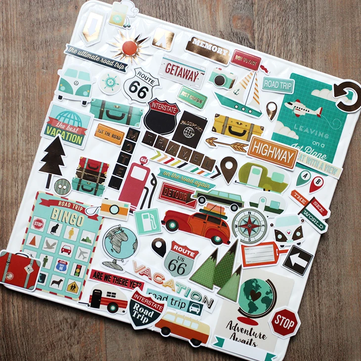 65pcs Travel Paper Stickers for Scrapbooking Happy Planner/Card Making/Journaling Project
65pcs Travel Paper Stickers for Scrapbooking Happy Planner/Card Making/Journaling Project