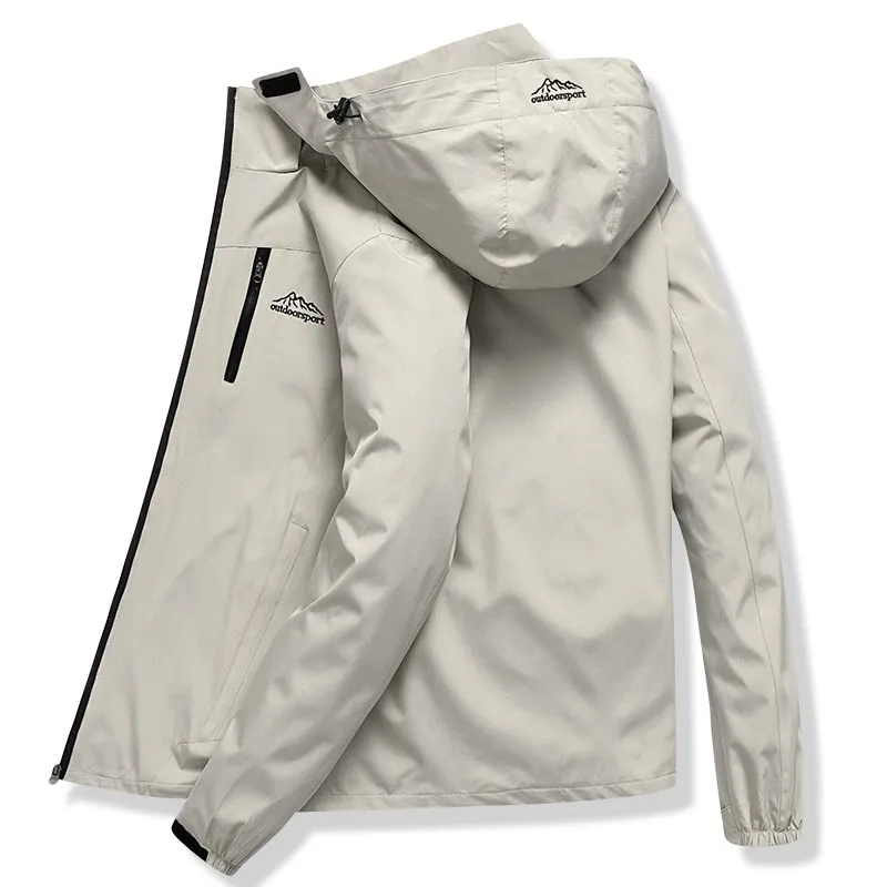 Jacket Men Waterproof Hooded Breathable Casual Jacket Spring Autumn Outwear Windbreaker Tourism Mountain Raincoat Male Clothing
Jacket Men Waterproof Hooded Breathable Casual Jacket Spring Autumn Outwear Windbreaker Tourism Mountain Raincoat Male Clothing