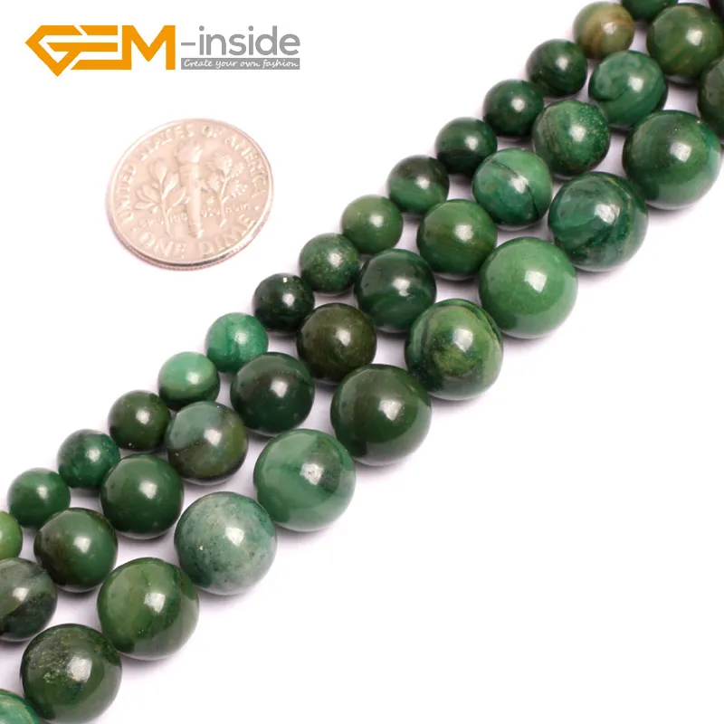 6-10mm Round Natural Green Africa Jades Jadesite Gem stone Beads For Jewelry Making Beads Strand 15" DIY Wholesale Gem-inside
6-10mm Round Natural Green Africa Jades Jadesite Gem stone Beads For Jewelry Making Beads Strand 15" DIY Wholesale Gem-inside