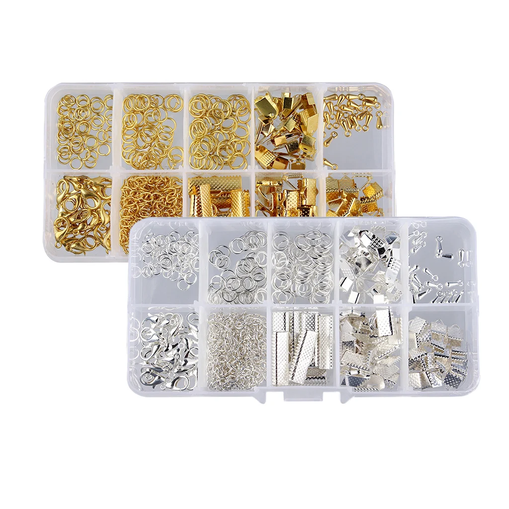 2 Set Jewelry Finding Starter Kits Earring Making Clothing Decoration Gold and Silver
2 Set Jewelry Finding Starter Kits Earring Making Clothing Decoration Gold and Silver