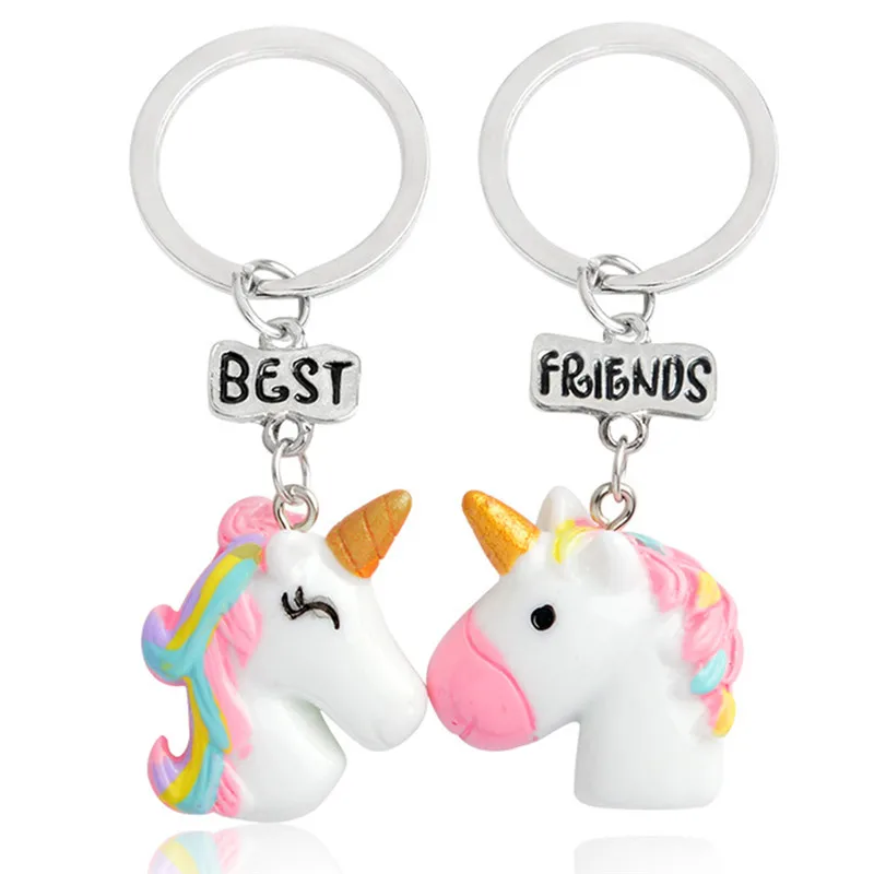 2PCS/Set Bff Little Unicorn Keychains Jewelry Best Friends Keychain for friend's gift
2PCS/Set Bff Little Unicorn Keychains Jewelry Best Friends Keychain for friend's gift