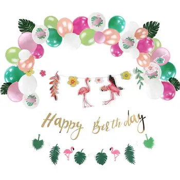 14pcs Flamingo Birthday Party Decoration Hanging Summer Banner Latex Balloons Tropical Leaves Hawaiian Theme Girl Party Supplies
14pcs Flamingo Birthday Party Decoration Hanging Summer Banner Latex Balloons Tropical Leaves Hawaiian Theme Girl Party Supplies