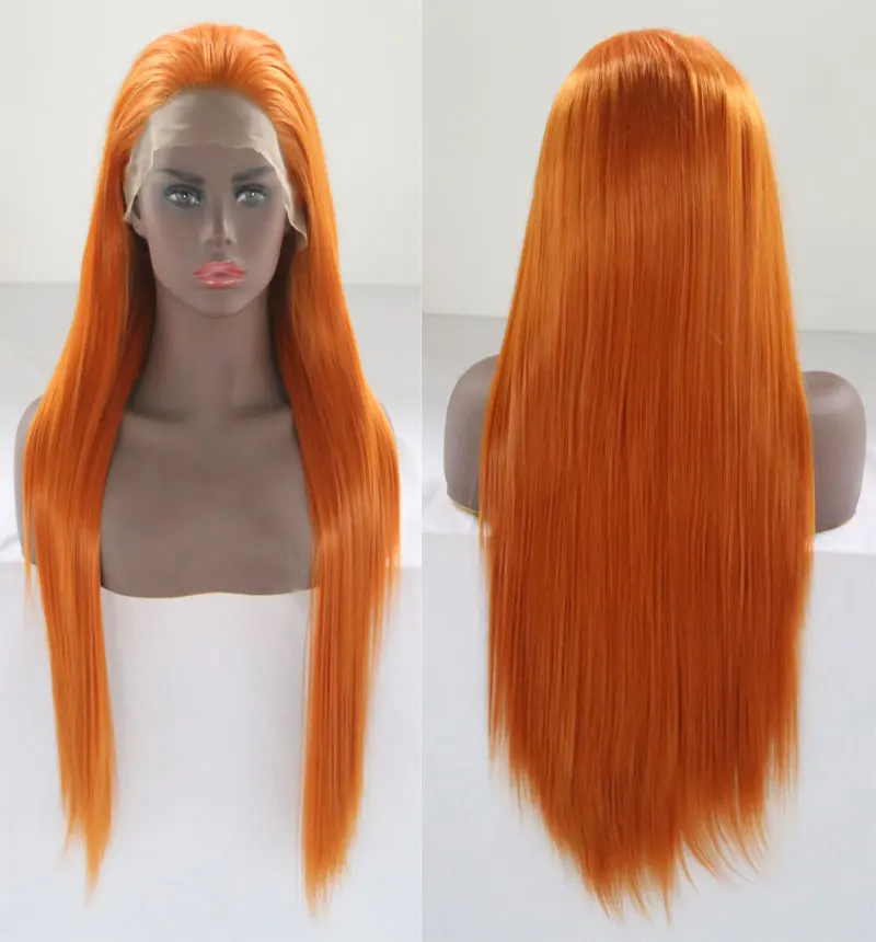 Bombshell Long Staight Synthetic Lace Front Wig Light Orange Heat Resistant Fiber Hair Natural Hairline Free Part For Women Wigs
Bombshell Long Staight Synthetic Lace Front Wig Light Orange Heat Resistant Fiber Hair Natural Hairline Free Part For Women Wigs