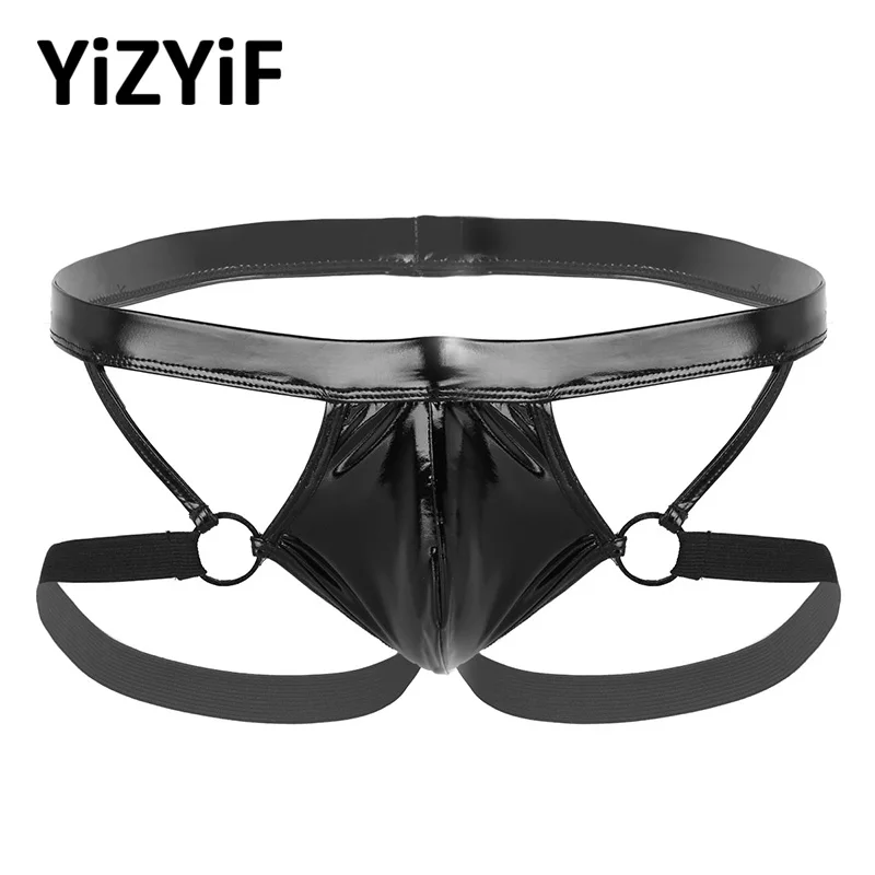 Sexy Mens bikini swimwear Jockstrap Men swimsuit Underwear Wet Look Patent Leather Bulge Pouch Open Butt Low Rise G-String thong
Sexy Mens bikini swimwear Jockstrap Men swimsuit Underwear Wet Look Patent Leather Bulge Pouch Open Butt Low Rise G-String thong