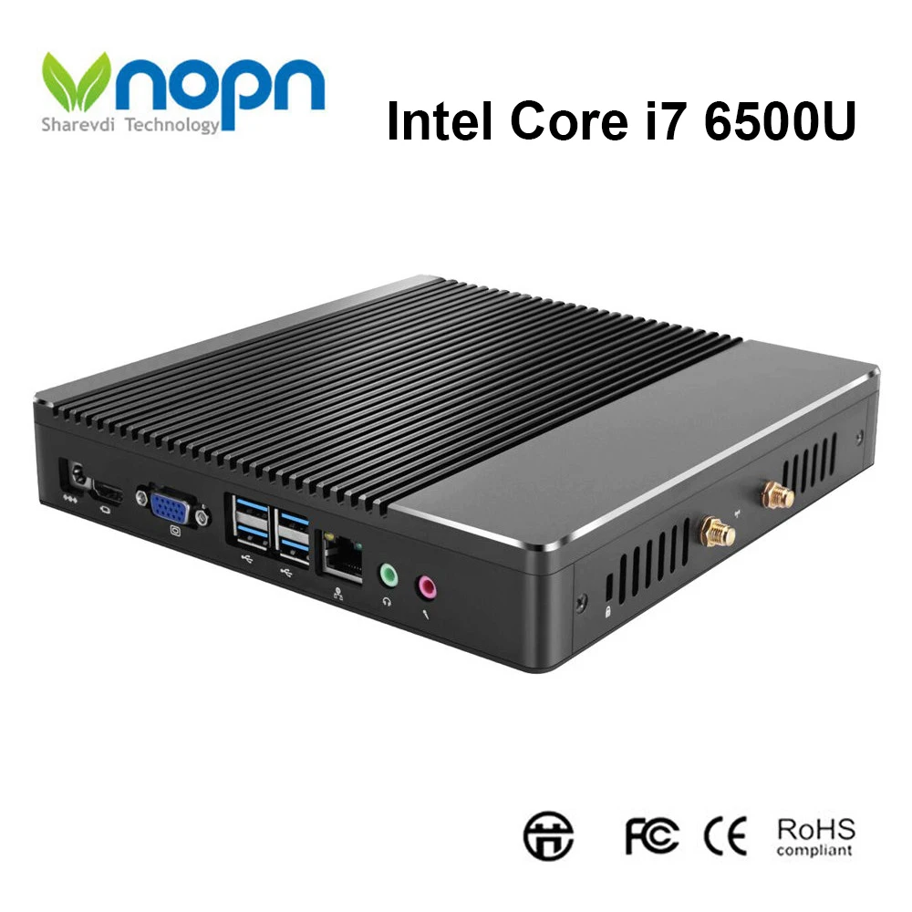 Intel Core i7 6500U Fanless Mini PC Dual-core 4 Threads Windows 10 Pro Barebone Computer DDR3 2.5-3.1GHz HTPC WiFi HDMI VGA
Intel Core i7 6500U Fanless Mini PC Dual-core 4 Threads Windows 10 Pro Barebone Computer DDR3 2.5-3.1GHz HTPC WiFi HDMI VGA