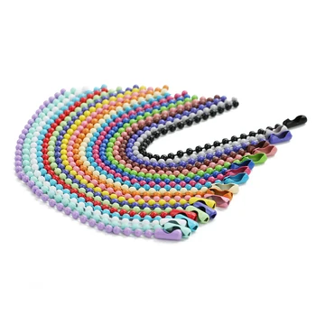 20pcs/lot 12cm Length 2.4mm Round Ball Bulk Chain Dog Tag Label with Connector for DIY Bracelets Necklace Jewelry Making Finding
20pcs/lot 12cm Length 2.4mm Round Ball Bulk Chain Dog Tag Label with Connector for DIY Bracelets Necklace Jewelry Making Finding