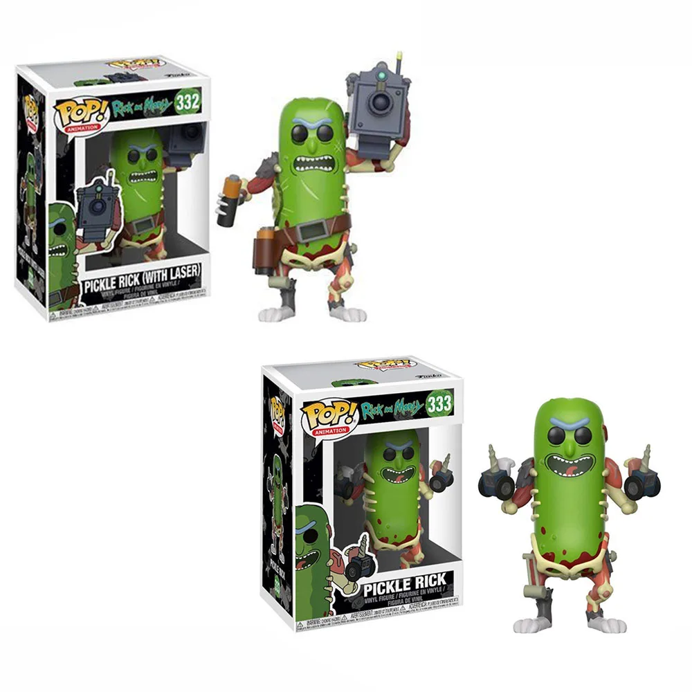 FUNKO POP 10cm Rick and Morty Vinyl Figure 333# Pickle Rick 332# Rick (with Laser) Collection Action Figure Toys Vinyl Doll
FUNKO POP 10cm Rick and Morty Vinyl Figure 333# Pickle Rick 332# Rick (with Laser) Collection Action Figure Toys Vinyl Doll
