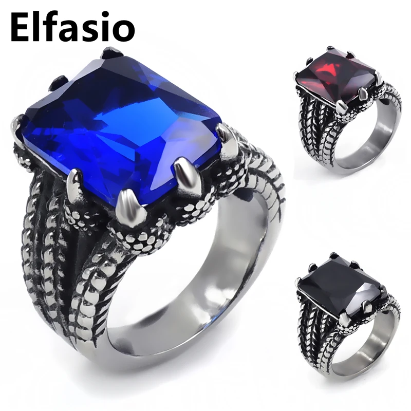 Mens Stainless Steel Biker Ring Band Silver Dragon Blue/Red/Black Cubic Zirconia Jewelry size 8-15
Mens Stainless Steel Biker Ring Band Silver Dragon Blue/Red/Black Cubic Zirconia Jewelry size 8-15