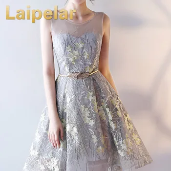 Laipelar Prom Party Dresses Vestido Festa Elegant Party Dress For Ball Banquet Scoop Neck Appliques A-line Mesh Dress 2018
Laipelar Prom Party Dresses Vestido Festa Elegant Party Dress For Ball Banquet Scoop Neck Appliques A-line Mesh Dress 2018