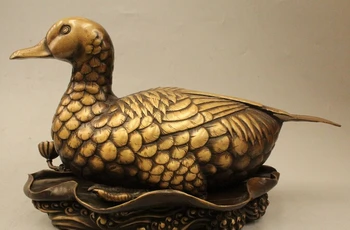 zmrui wholesale factory 14" Chinese Decoration Brass Pure Bronze Duck Ducks Quacker Lotus Leaf Animal Statue 25% off
zmrui wholesale factory 14" Chinese Decoration Brass Pure Bronze Duck Ducks Quacker Lotus Leaf Animal Statue 25% off