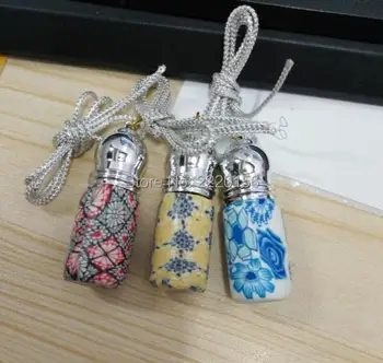 

Wholesale 300pcs/lot 3ml Glass Refillable Empty Perfume Bottle Essential Oil Roll On Bottle Travel Polymer Clay