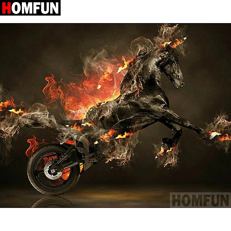 HOMFUN Full Square/Round Drill 5D DIY Diamond Painting "Horse motorcycle" Embroidery Cross Stitch 5D Home Decor Gift A07624
HOMFUN Full Square/Round Drill 5D DIY Diamond Painting "Horse motorcycle" Embroidery Cross Stitch 5D Home Decor Gift A07624