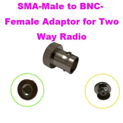 SMA-Male-BNC-Female адаптер для двухсторонних радиостанций | Мобильные телефоны и