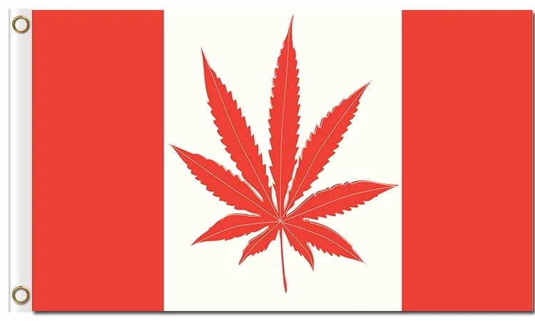 Фото Канадский флаг лист трава принт 3x5 футов декоративные флаги из полиэстера | Дом и