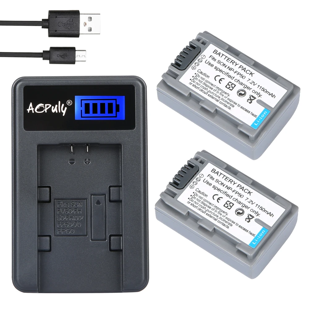 AOPULY 2Pcs FP50 NP-FP50 FP51 Battery + LCD Charger for SONY DCR-DVD105 DVD405 DVD605 DCR-HC21 DCR-HC26 DCR-30 DCR-HC28 PM094
AOPULY 2Pcs FP50 NP-FP50 FP51 Battery + LCD Charger for SONY DCR-DVD105 DVD405 DVD605 DCR-HC21 DCR-HC26 DCR-30 DCR-HC28 PM094
