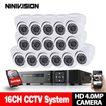 4MP CCTV System 16CH Hybrid AHD DVR with 16PCS 4MP AHD White Surveillance Camera Security System Kit Support P2P Plug and Play
4MP CCTV System 16CH Hybrid AHD DVR with 16PCS 4MP AHD White Surveillance Camera Security System Kit Support P2P Plug and Play