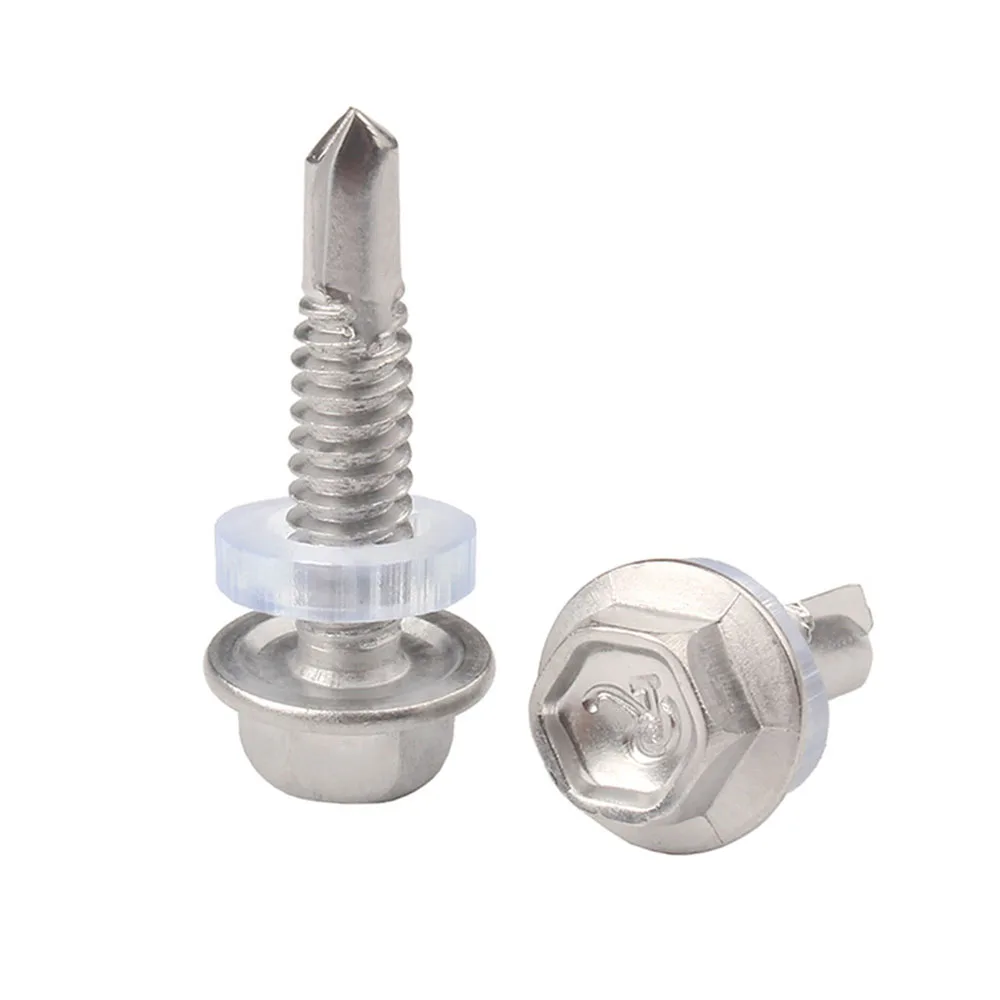 410 Stainless Steel M4.2M4.8M5.5 With Waterproof Pad Drill Tail Screw Hex Self Drilling Dovetail Bolt Self Tapping Screws
410 Stainless Steel M4.2M4.8M5.5 With Waterproof Pad Drill Tail Screw Hex Self Drilling Dovetail Bolt Self Tapping Screws