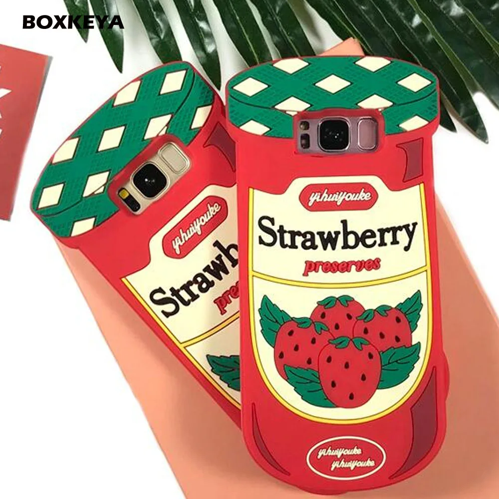 Fashion Cute 3D Strawberry Jam Bottle Silicone Case For Samsung Galaxy S6 S7 Edge S8 S9 Plus Note 8 9 Soft Silicone Back Fundas
Fashion Cute 3D Strawberry Jam Bottle Silicone Case For Samsung Galaxy S6 S7 Edge S8 S9 Plus Note 8 9 Soft Silicone Back Fundas