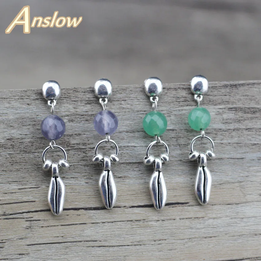 Anslow New Designer Fashion Jewelry Coffee Beans 4 Colors Natural Stone Drop Earring For Women Lady Mother's Day Gift LOW0130AE
Anslow New Designer Fashion Jewelry Coffee Beans 4 Colors Natural Stone Drop Earring For Women Lady Mother's Day Gift LOW0130AE