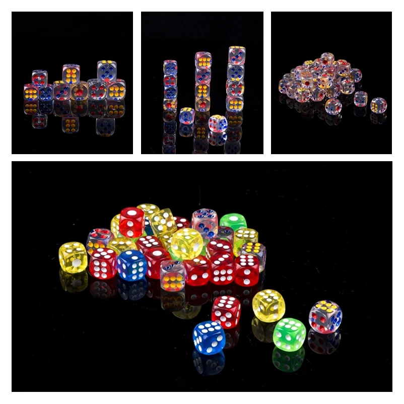 5pcs/set Dice Board Game 14mm Colorful Transparent Dices for Board Game Bar Playing Game Club Party Dice Toys for Adults
5pcs/set Dice Board Game 14mm Colorful Transparent Dices for Board Game Bar Playing Game Club Party Dice Toys for Adults