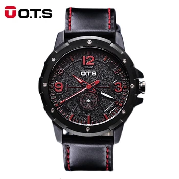 OTS Luxury Men Sport Watches Men's Quartz Clock Man Army Military Leather Wrist Watch Waterproof
OTS Luxury Men Sport Watches Men's Quartz Clock Man Army Military Leather Wrist Watch Waterproof