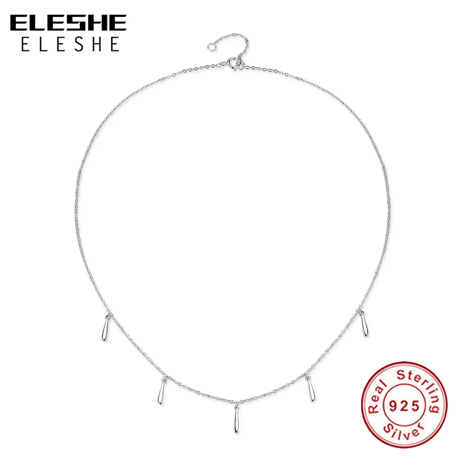 ELESHE Classic 925 Sterling Silver Tassel Choker Necklace with Adjustable Link Chain Necklace Pendant for Women Christmas Gift
ELESHE Classic 925 Sterling Silver Tassel Choker Necklace with Adjustable Link Chain Necklace Pendant for Women Christmas Gift