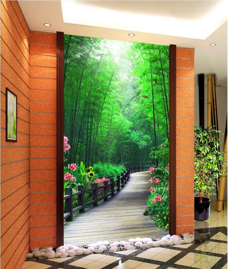 Custom photo 3d wallpaper flowers and bamboo forest landscape porch Living room decoration painting 3d wall murals wallpaper
Custom photo 3d wallpaper flowers and bamboo forest landscape porch Living room decoration painting 3d wall murals wallpaper