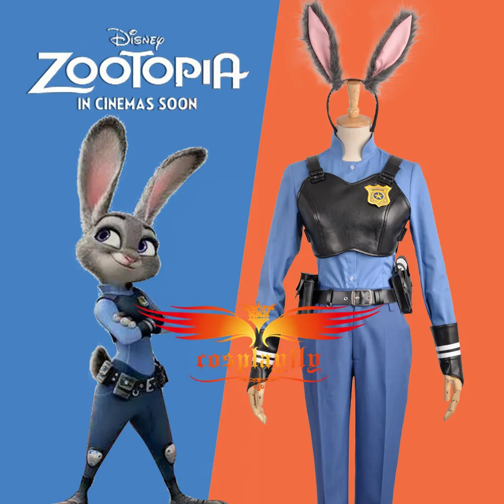 Movie Zootopia/Zootropolis Officer Rabbit Judy Hopps Police Uniform Cosplay Costume Vest Pants Rabbbit Ear Wig Bunny Hairpiece
Movie Zootopia/Zootropolis Officer Rabbit Judy Hopps Police Uniform Cosplay Costume Vest Pants Rabbbit Ear Wig Bunny Hairpiece