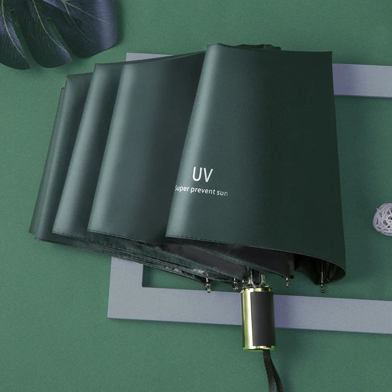 UV Sunscreen Umbrella For Women Men Three-Folding Sunny Rainy Windproof Thickened Vinyl Umbrellas
UV Sunscreen Umbrella For Women Men Three-Folding Sunny Rainy Windproof Thickened Vinyl Umbrellas