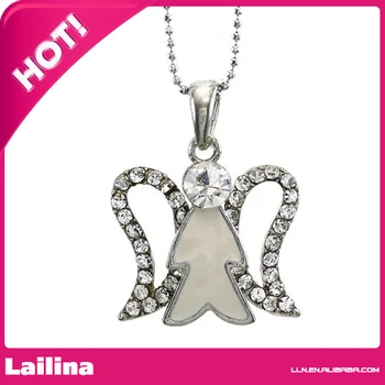 Winter Jewelry Ornaments Christmas Gift Angel Necklace Pendant Angel Wings for Women Mom--White Enamel
Winter Jewelry Ornaments Christmas Gift Angel Necklace Pendant Angel Wings for Women Mom--White Enamel