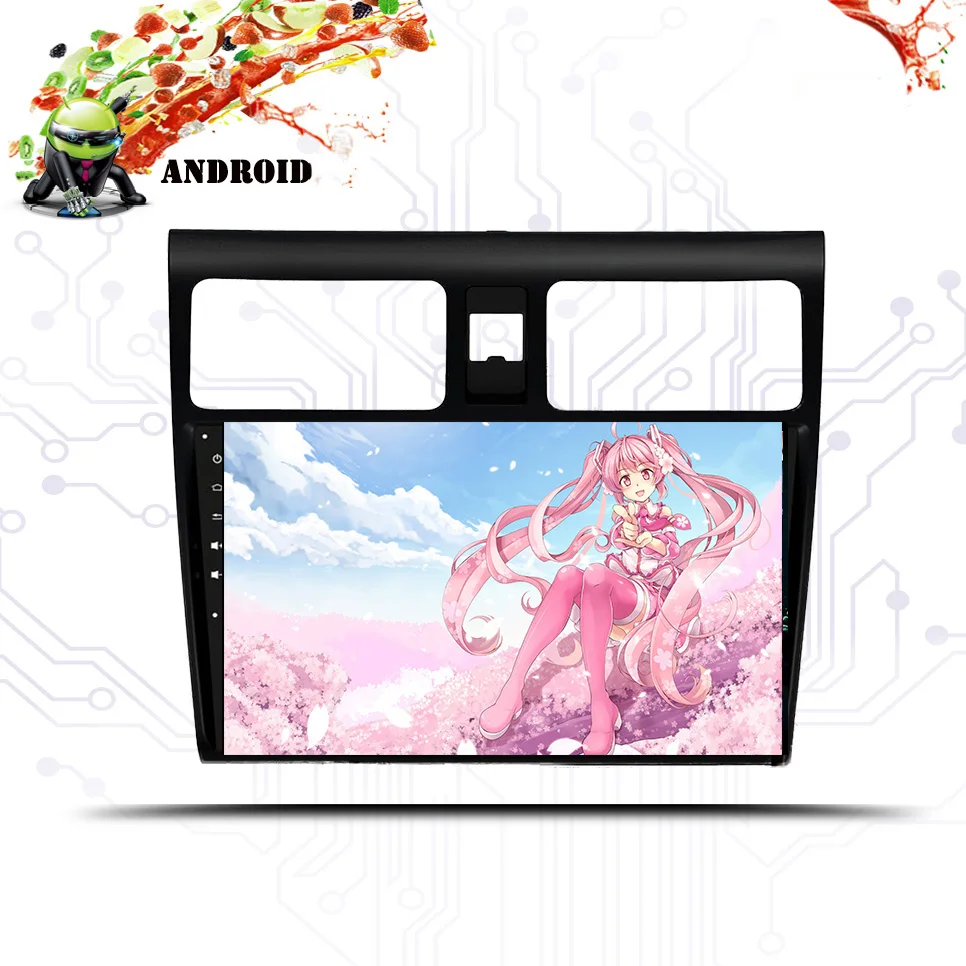 10 1 Android 0 2 din 1024*600 автомобильный dvd GPS навигационный плеер мультимедиа для Suzuki Swift