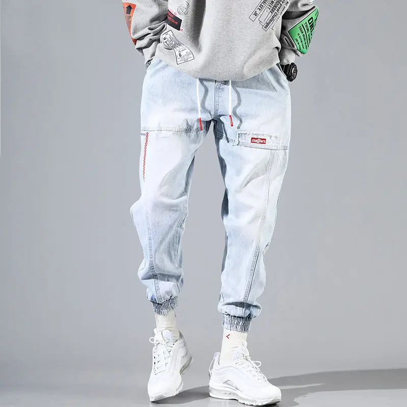 Hip Hop Streetwear Harem Jeans Pants Men Loose Joggers Denim Casual Sweatpants Korea Ankle length Trousers
Hip Hop Streetwear Harem Jeans Pants Men Loose Joggers Denim Casual Sweatpants Korea Ankle length Trousers