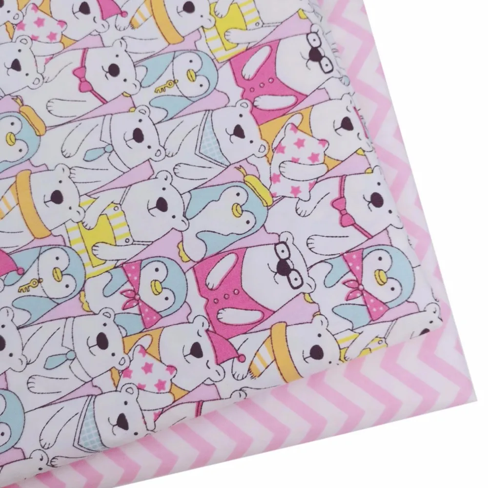 100% Cotton Fabric Pink Bear Penguin DIY Sewing Patchwork Tissue Cloth Handmade Quilting Baby Sheet Dress Home Textile Tilda
100% Cotton Fabric Pink Bear Penguin DIY Sewing Patchwork Tissue Cloth Handmade Quilting Baby Sheet Dress Home Textile Tilda