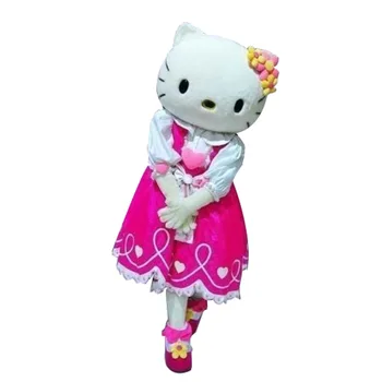 Adult size Hello kitty Mascot costume cat mascots cosplay costumes Free shipping 
Adult size Hello kitty Mascot costume cat mascots cosplay costumes Free shipping
