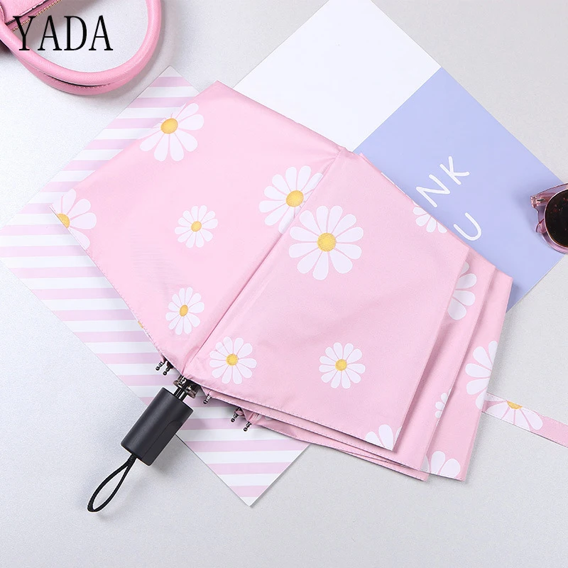 YADA Design Creative Daisy Flower Pattern Fold Rainy Umbrellas For Women Anti-UV Rainproof Sun Protection Parasol Umbrella YD019
YADA Design Creative Daisy Flower Pattern Fold Rainy Umbrellas For Women Anti-UV Rainproof Sun Protection Parasol Umbrella YD019