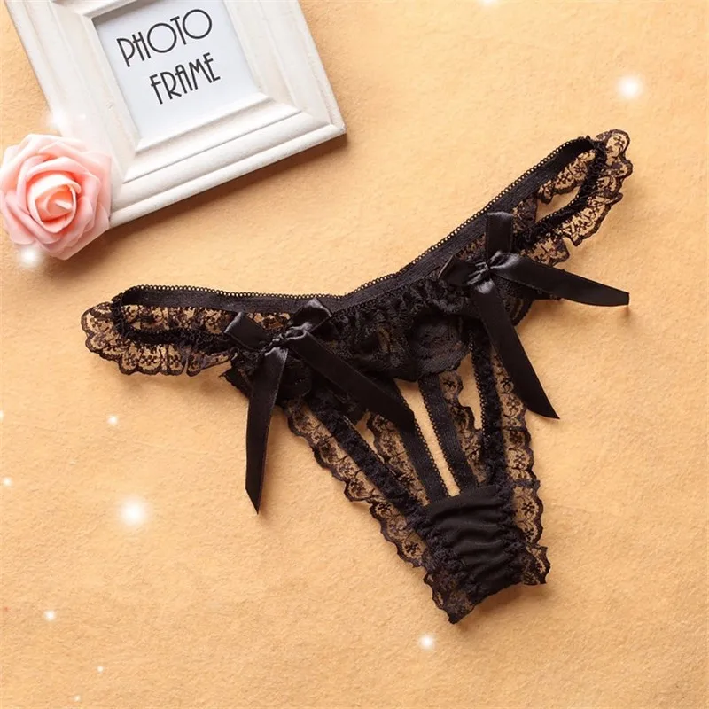 1pcs Dual Side Hole Open Crotch Sexy Panties Women Underwear G String Thong Crotchless Tanga Ropa Interior Mujer 49 | Тематическая