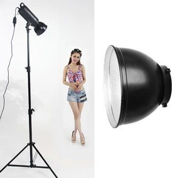 Roadfisher 55 Degree Standard Reflective Photography Light Lampshade Flash Bowl Shade Reflector For Shooting Equipment Kitting
Roadfisher 55 Degree Standard Reflective Photography Light Lampshade Flash Bowl Shade Reflector For Shooting Equipment Kitting