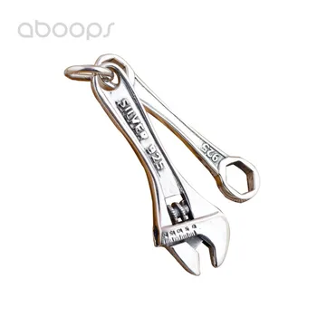 Vintage Solid 925 Sterling Silver Wrench Spanner Shaped Necklace Pendants for Men Women Free Shipping
Vintage Solid 925 Sterling Silver Wrench Spanner Shaped Necklace Pendants for Men Women Free Shipping