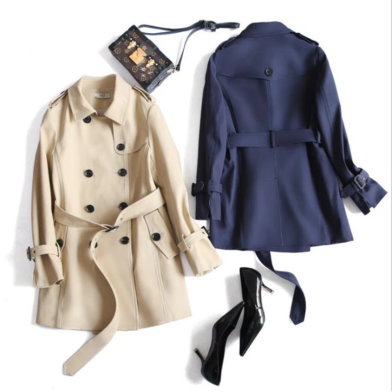 British style boutique double breasted solid slim turn down collar windbreaker women long knitted wind coat jacket outwear 302
British style boutique double breasted solid slim turn down collar windbreaker women long knitted wind coat jacket outwear 302