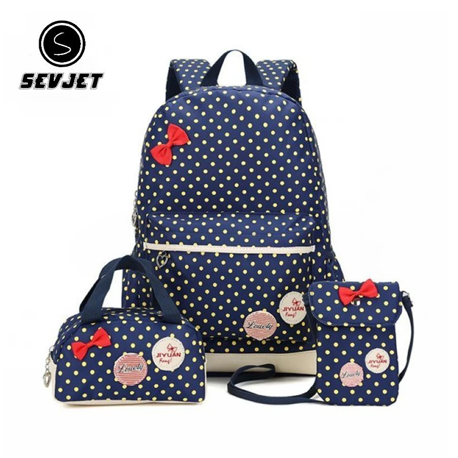 3 Pcs/Set Dot Printing School Bags for Teenager Girl Kids School Backpack Children Schoolbag Fashion Orthopedic Girl Backpacks
3 Pcs/Set Dot Printing School Bags for Teenager Girl Kids School Backpack Children Schoolbag Fashion Orthopedic Girl Backpacks