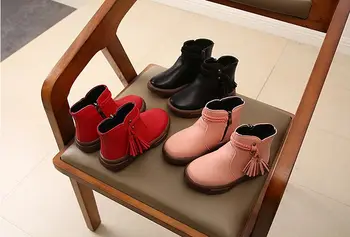 2018 Student Child Leather Shoes ankle boot Short boots Thicker Sole Girls Snow Boots non-slip Cotton Cute Boots with Fringe
2018 Student Child Leather Shoes ankle boot Short boots Thicker Sole Girls Snow Boots non-slip Cotton Cute Boots with Fringe