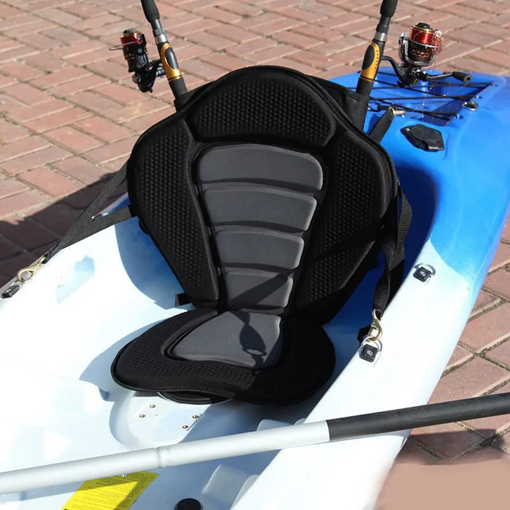 Deluxe Padded Kayak / Boat Seat Soft and Antiskid Padded Base High Backrest with Detachable Storage Bag
Deluxe Padded Kayak / Boat Seat Soft and Antiskid Padded Base High Backrest with Detachable Storage Bag